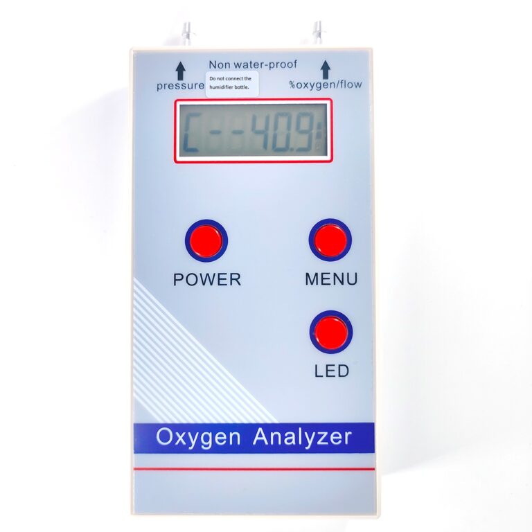 Oxygen Analyzer Unit to Test Concentrator Flow Rate Level Accuracy and ...